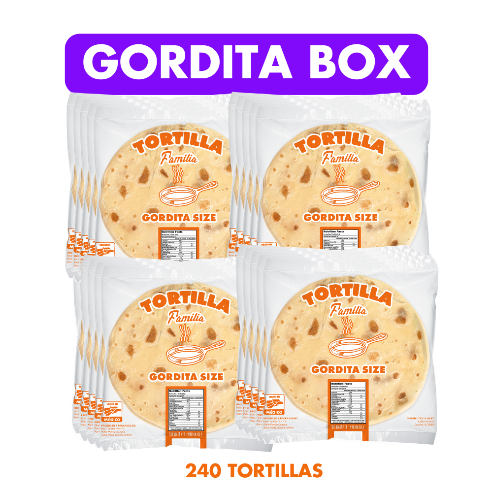 Gordita Box- 20 Dozen (Fresh Sonoran Flour Tortillas)