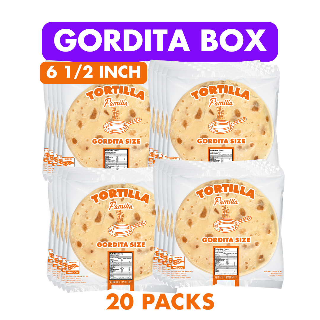 Gordita Box- 20 Dozen (Fresh Sonoran Flour Tortillas)